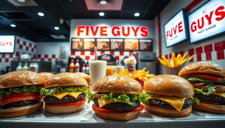 Five Guys Burger Menu