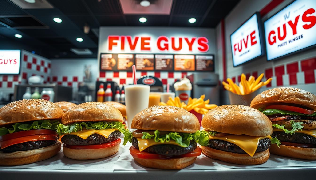 Five Guys Burger Menu
