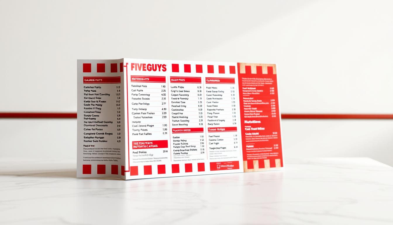 Five Guys Menu Calories