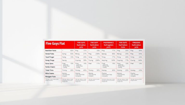 Five Guys Menu Nutrition