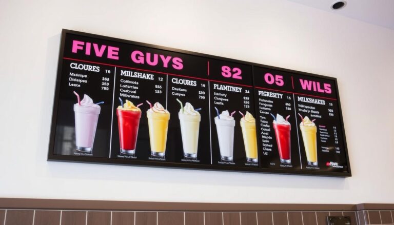 Five Guys Milkshake Menu