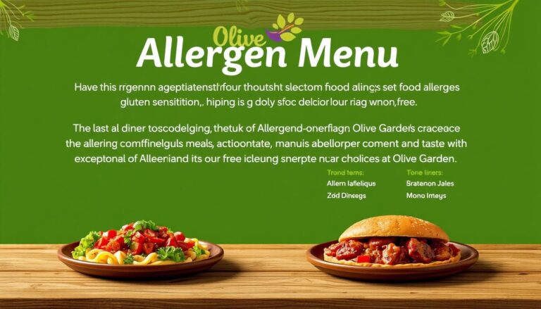 Olive Garden Allergen Menu Prices