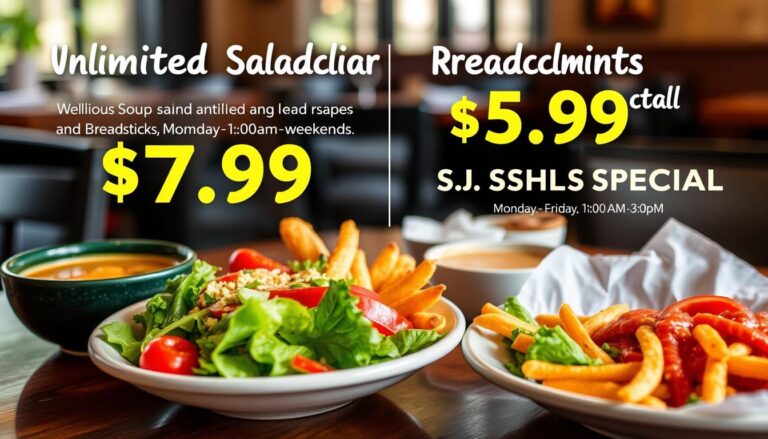 Olive Garden Menu Specials with Prices