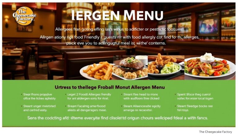 Cheesecake Factory Allergen Menu with Prices enjoy your meal with confidence