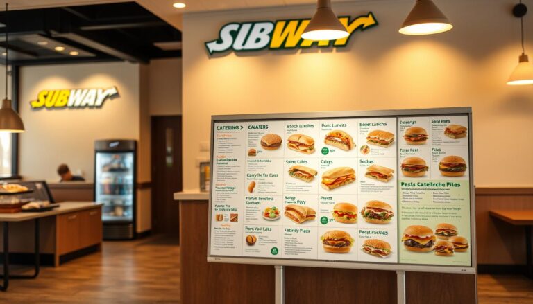 subway catering menu