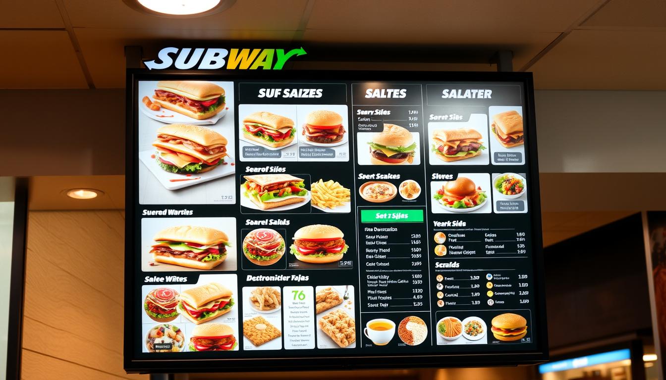 subway menu