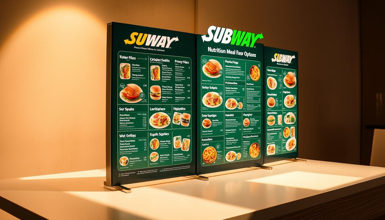 subway nutrition menu