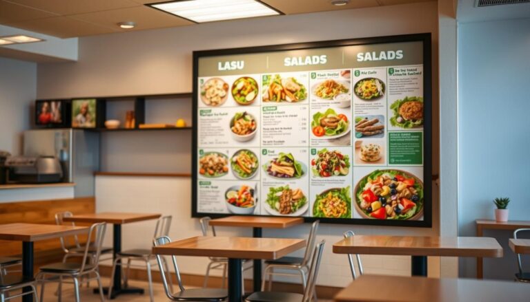 subway salad menu